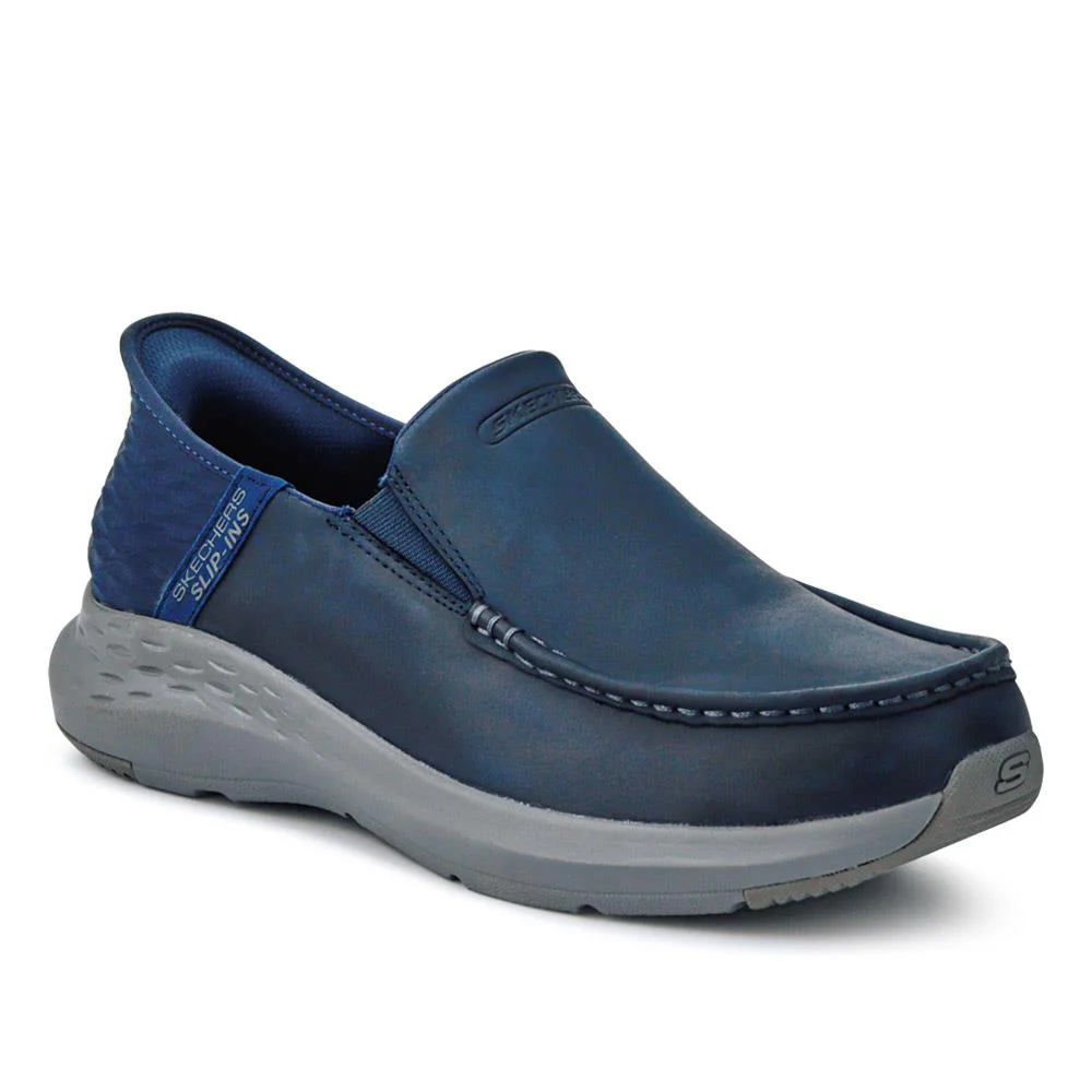 Skechers Wide Fit Slip-ins Relaxed Fit Trainers - SKE41011 / 326 643 - Navy