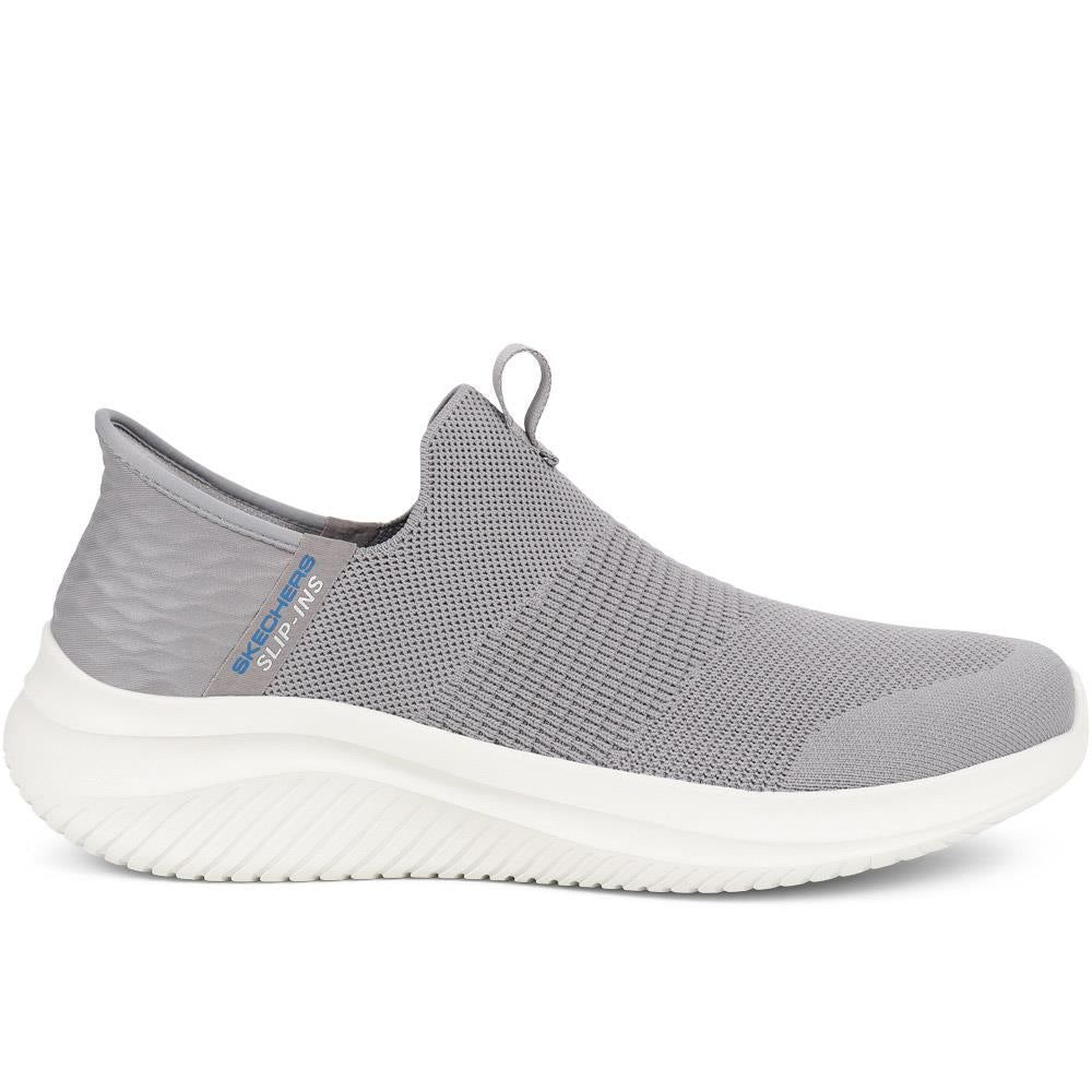 Skechers Wide Fit Slip-ins: Ultra Flex Trainers - SKE39047 / 324 776 - Grey - Image 2