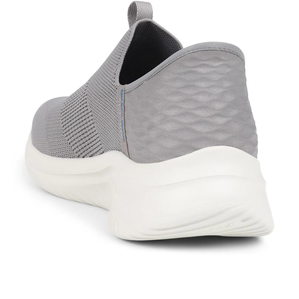 Skechers Wide Fit Slip-ins: Ultra Flex Trainers - SKE39047 / 324 776 - Grey - Image 3