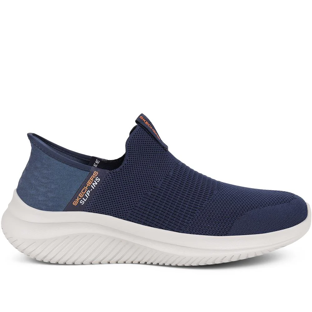 Skechers Wide Fit Slip-ins: Ultra Flex Trainers - SKE39047 / 324 776 - Navy - Image 2