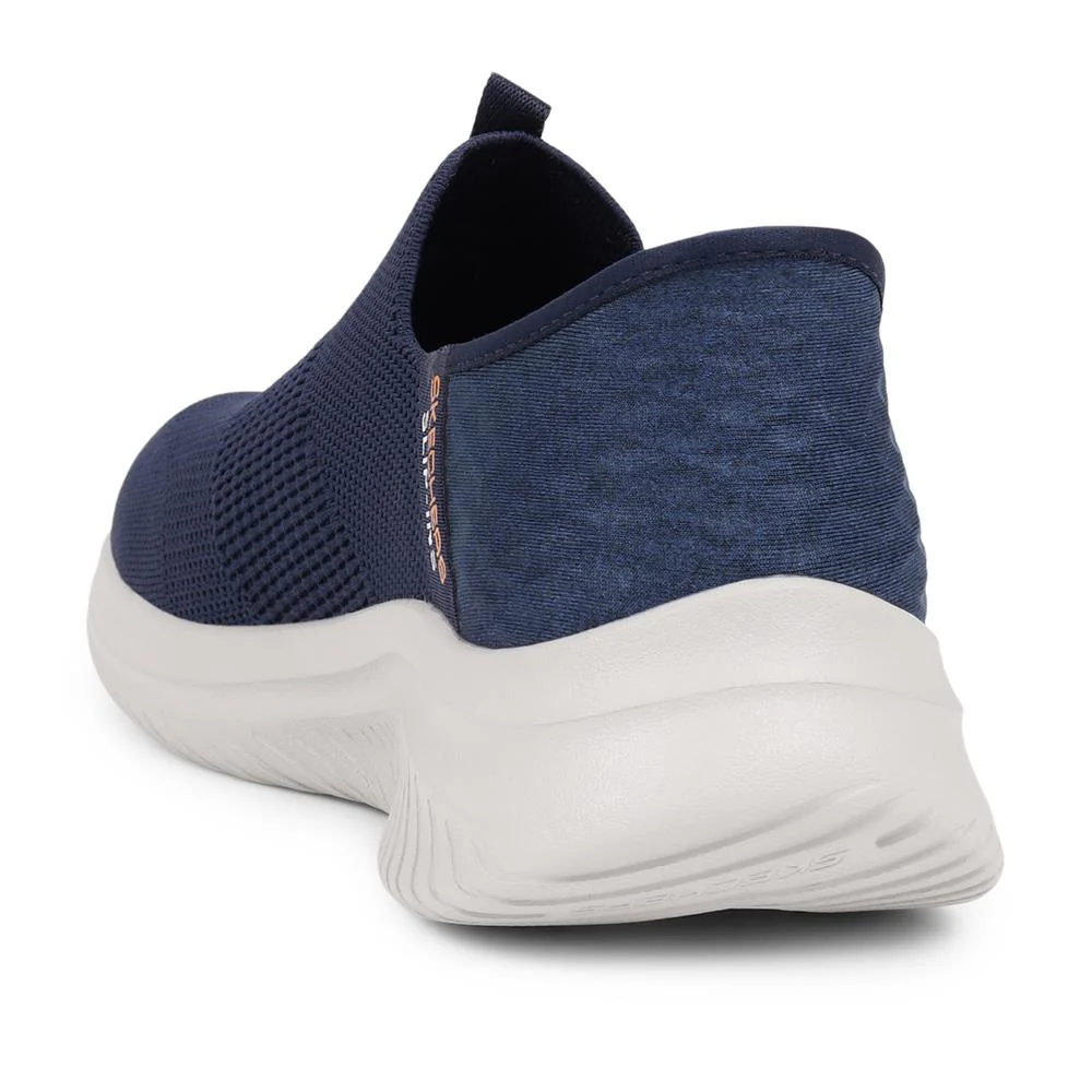 Skechers Wide Fit Slip-ins: Ultra Flex Trainers - SKE39047 / 324 776 - Navy - Image 3