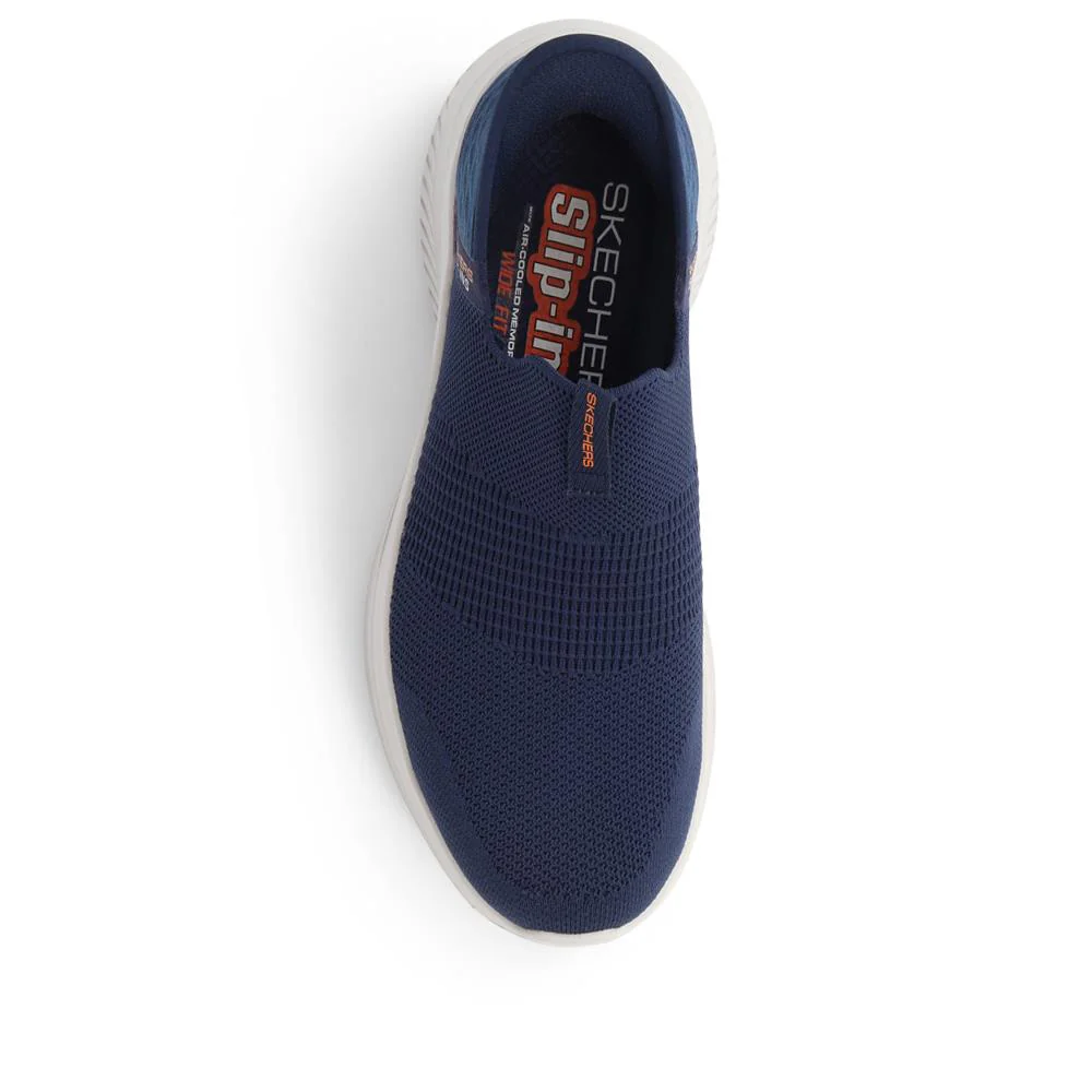 Skechers Wide Fit Slip-ins: Ultra Flex Trainers - SKE39047 / 324 776 - Navy - Image 5