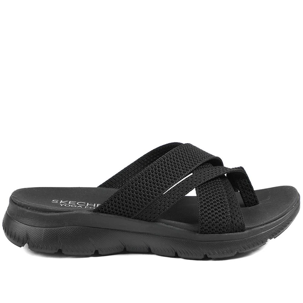 Skechers Wide Fit Summits Fantasy Walk Sandals - SKE43077 / 328 677 - Black - Image 3