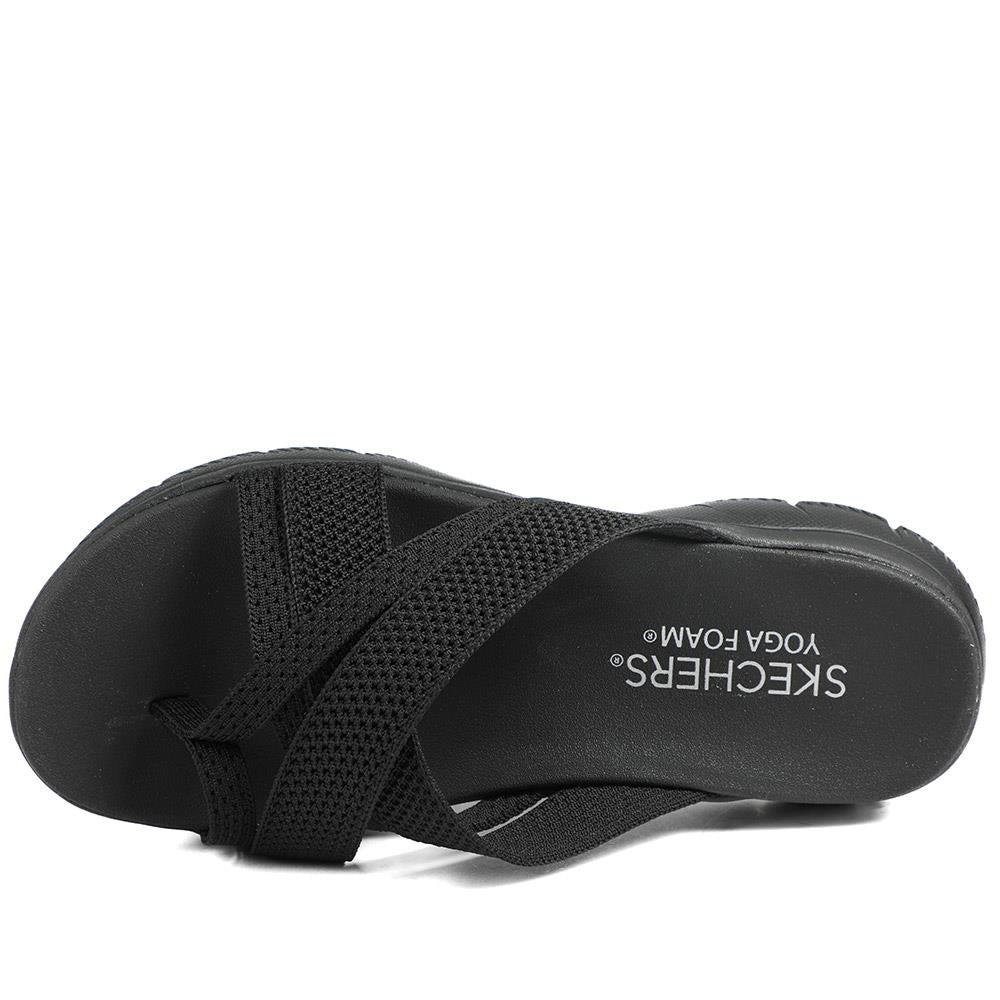 Skechers Wide Fit Summits Fantasy Walk Sandals - SKE43077 / 328 677 - Black - Image 5
