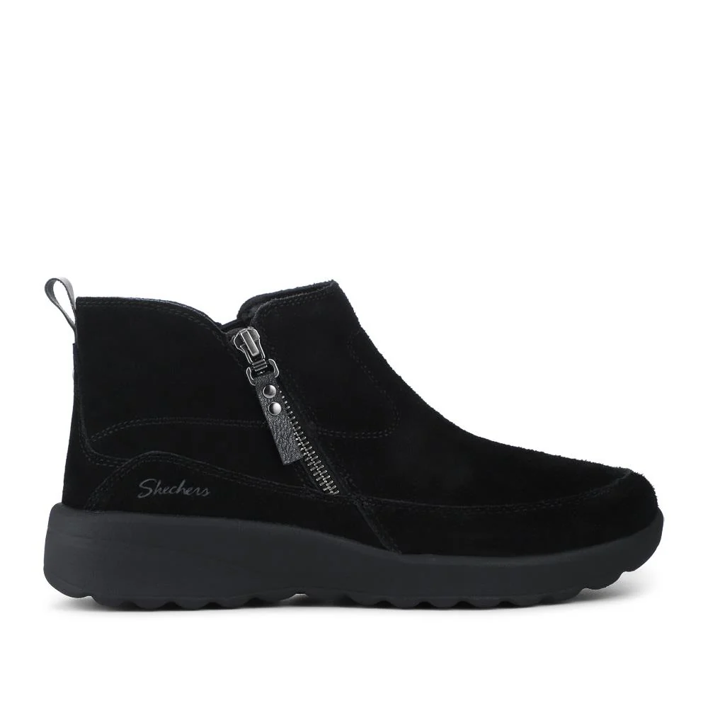 Skechers Zip Up Leather Boots - SKE42071 / 328 248 - Black - Image 2