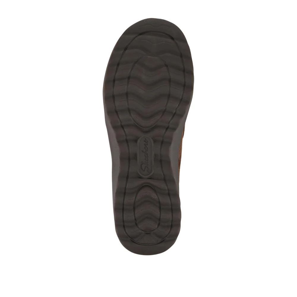 Skechers Zip Up Leather Boots - SKE42071 / 328 248 - Chocolate - Image 5