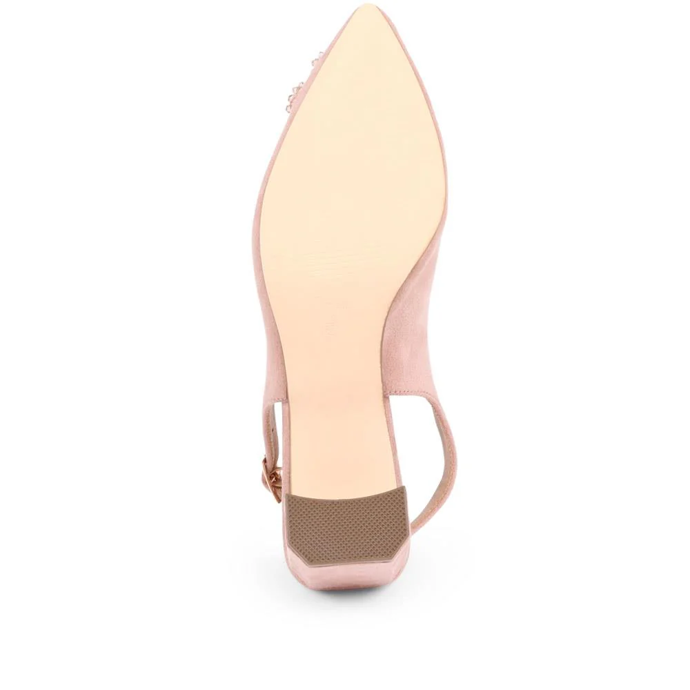 Slingback Court Shoes - MENBU36503 / 322 722 - Nude - Image 5