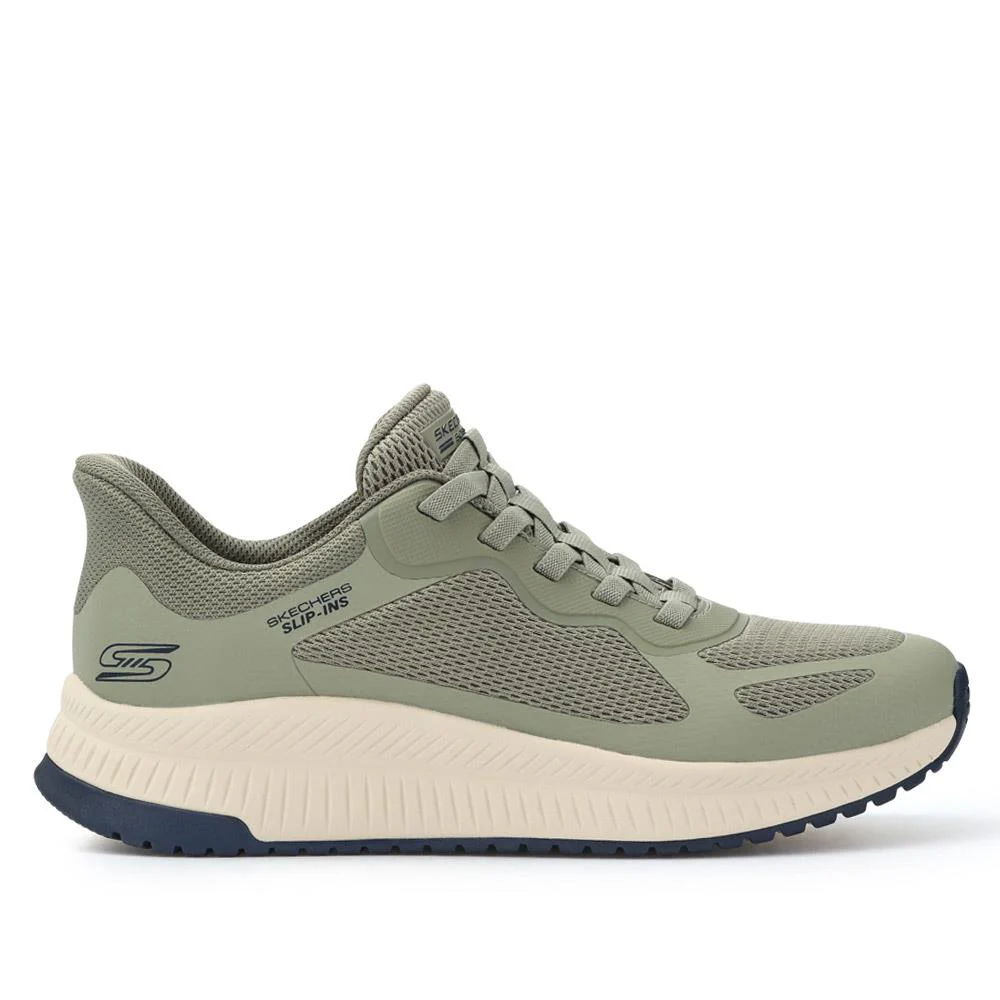 Skechers Slip-ins: BOBS Squad Chaos 4 Trainers - SKE41506 / 326 777 - Olive - Image 3