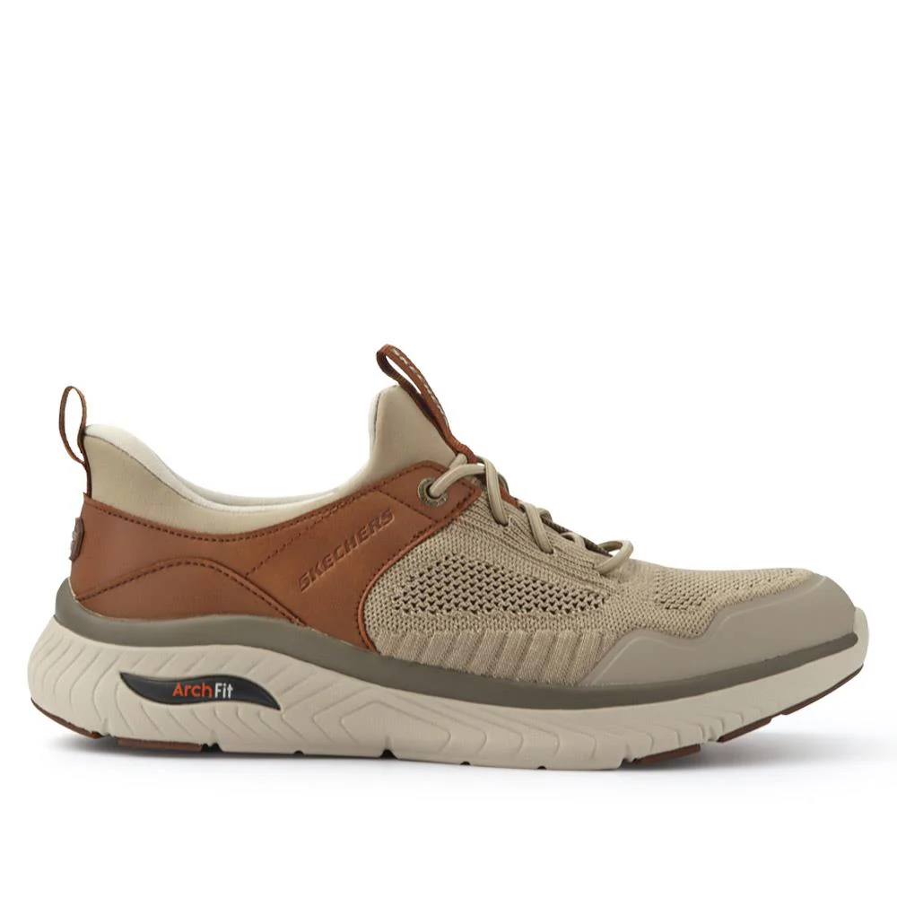 Skechers Slip-ins: Arch Crosser - Emeric Trainers - SKE41510 / 326 778 - Taupe - Image 3
