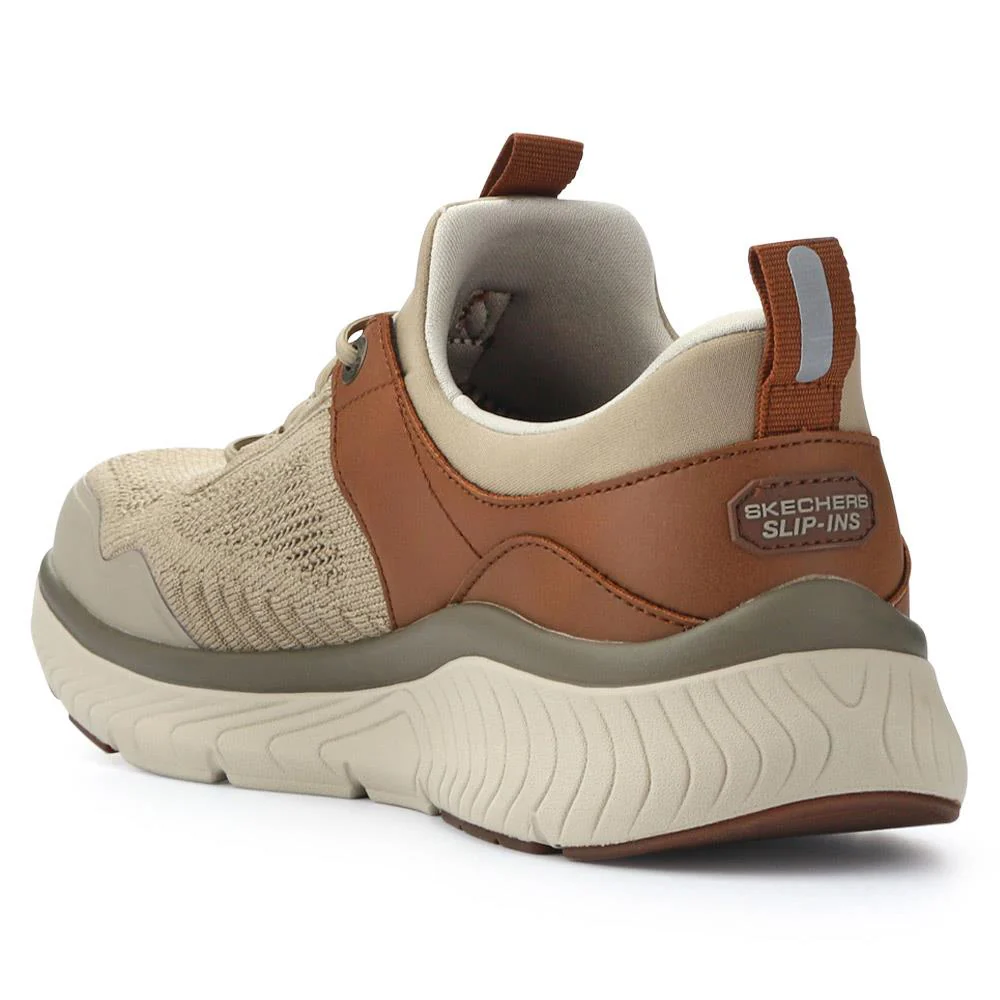 Skechers Slip-ins: Arch Crosser - Emeric Trainers - SKE41510 / 326 778 - Taupe - Image 4