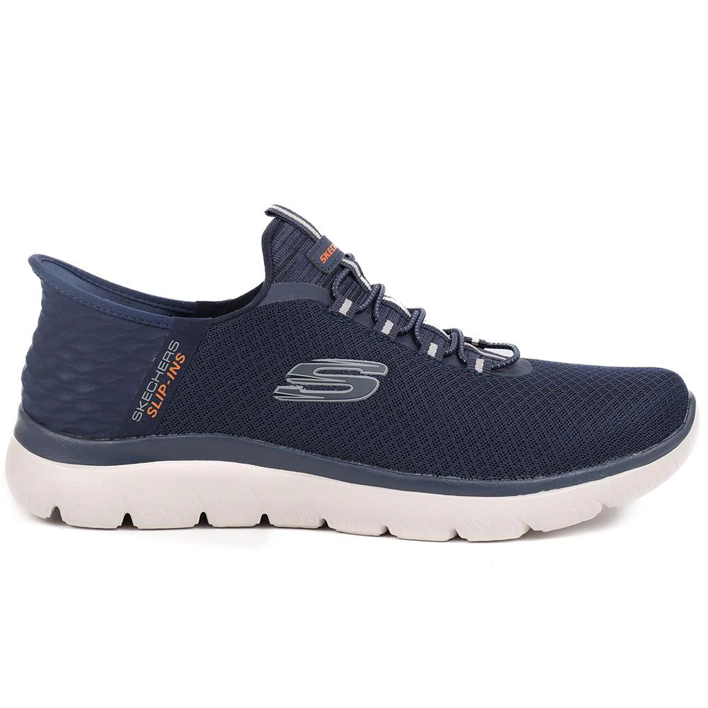 Wide Fit Skechers Slip-ins: Summits - High Range - SKE39041 / 324 777 - Navy - Image 2