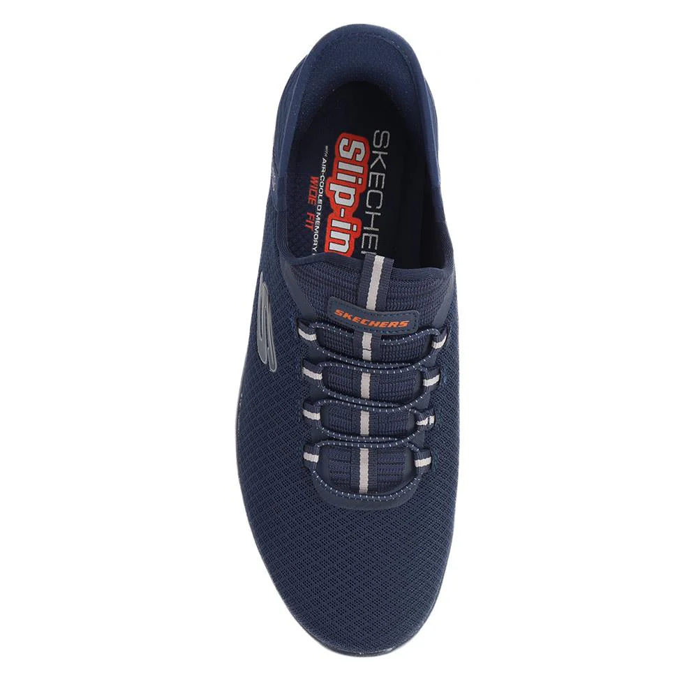 Wide Fit Skechers Slip-ins: Summits - High Range - SKE39041 / 324 777 - Navy - Image 4