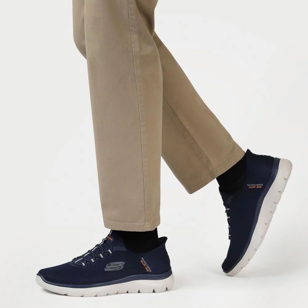 Wide Fit Skechers Slip-ins: Summits - High Range - SKE39041 / 324 777 - Navy - Image 5