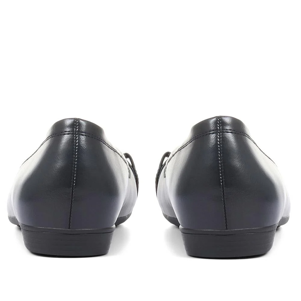 Slip-On Ballerina Pumps - WK33001 / 319 767 - Navy - Image 3