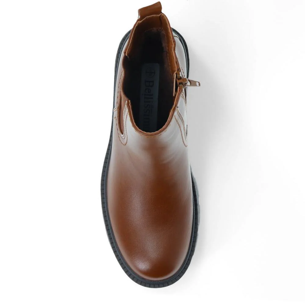 Slip-On Chelsea Boots - BELWBINS40013 / 326 106 - Tan - Image 5
