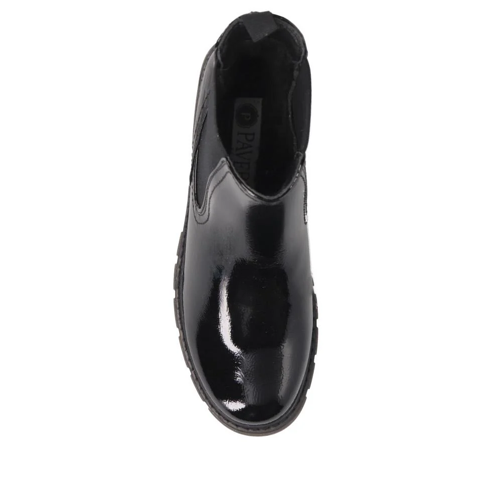 Slip-On Chelsea Boots - WBINS40139 / 326 112 - Black Patent - Image 5