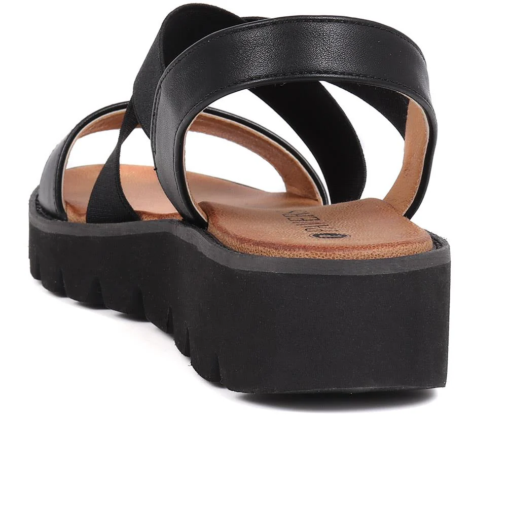 Slip On Chunky Sandals - BAIZH39011 / 325 194 - Black - Image 4