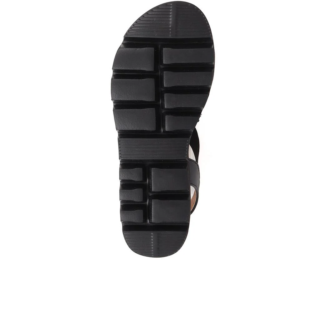 Slip On Chunky Sandals - BAIZH39011 / 325 194 - Black - Image 5