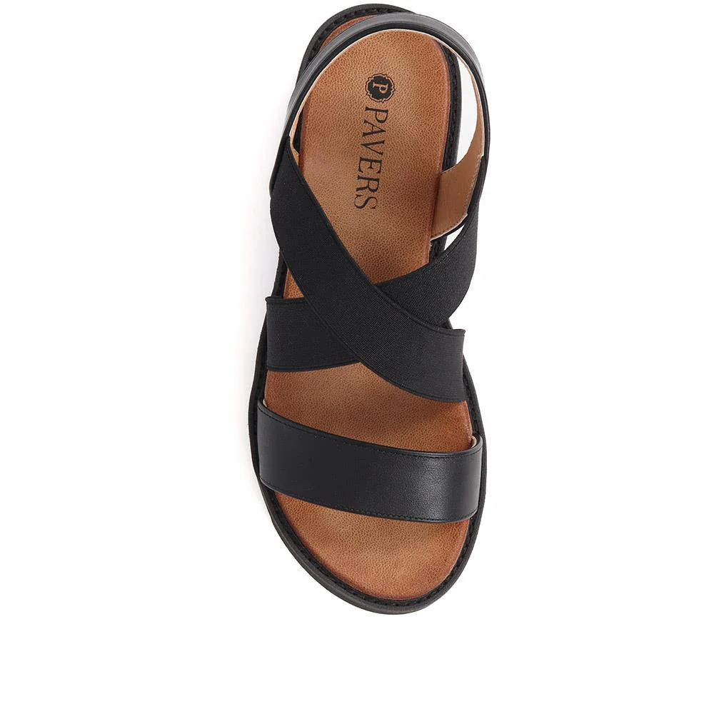 Slip On Chunky Sandals - BAIZH39011 / 325 194 - Black - Image 6