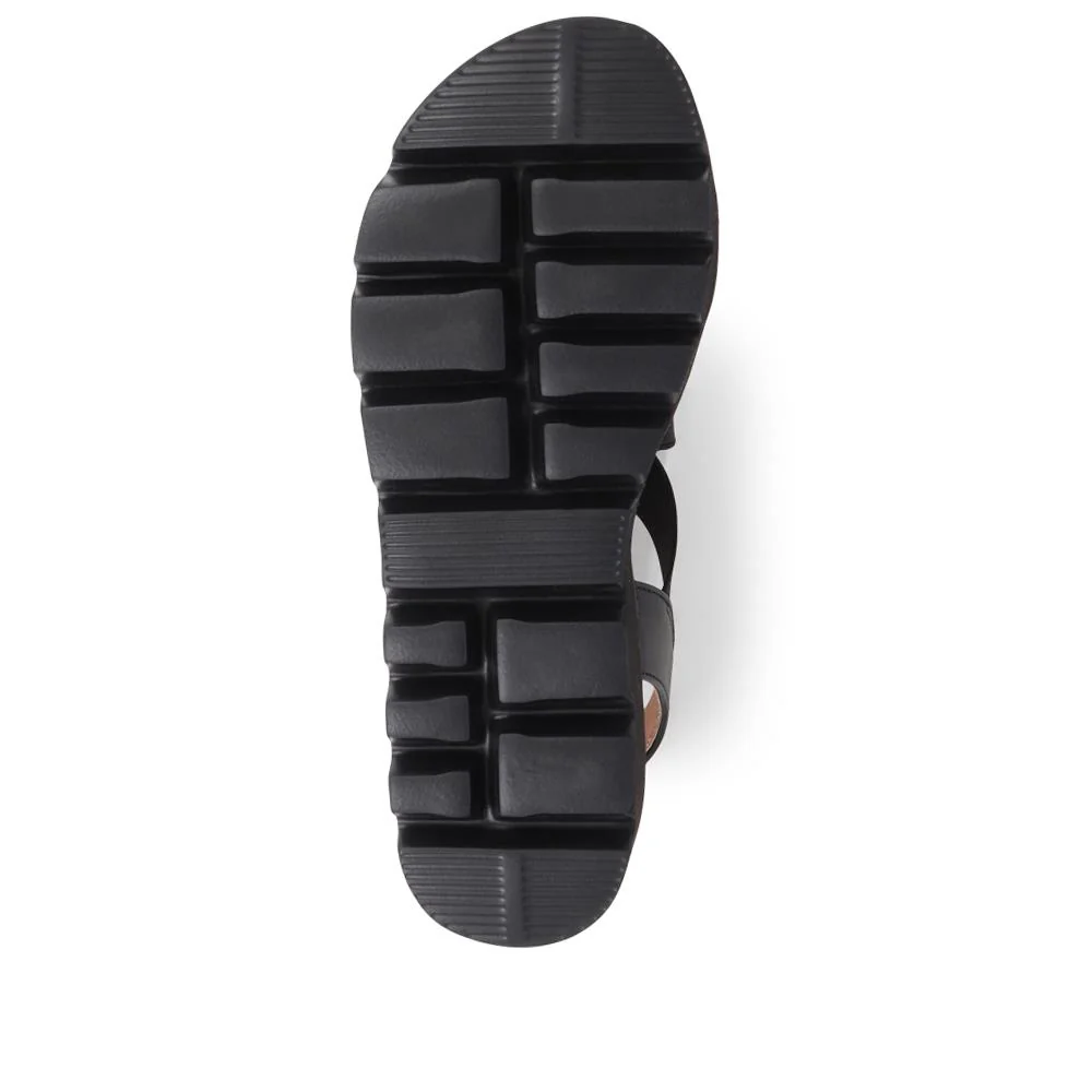 Slip On Chunky Sandals - BAIZH39011 / 325 194 - Black Multi - Image 5