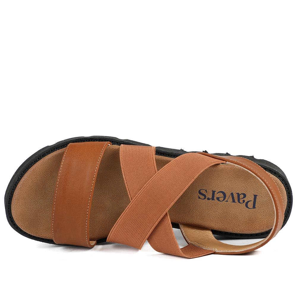 Slip On Chunky Sandals - BAIZH39011 / 325 194 - Tan - Image 5