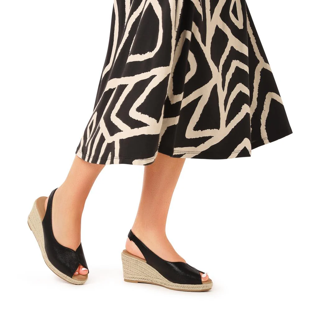 Slip-On Espadrilles - HUANG39005 / 324 902 - Black - Image 5