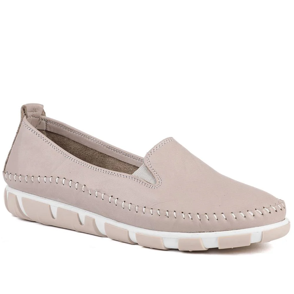 Slip-On Leather Pumps - GOKH39011 / 326 241 - Image 6