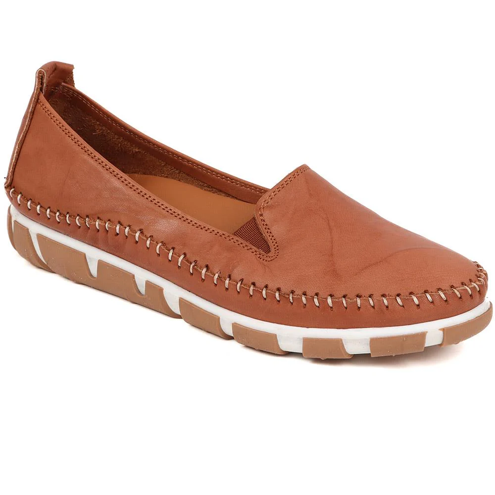 Slip-On Leather Pumps - GOKH39011 / 326 241 - Image 3