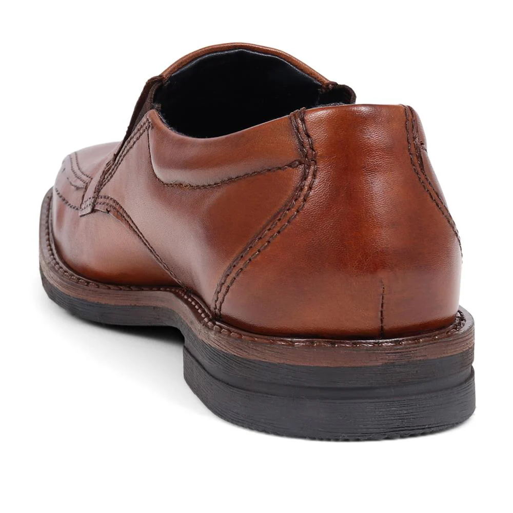 Slip-On Leather Shoes  - BUG39515 / 325 215 - Cognac - Image 3