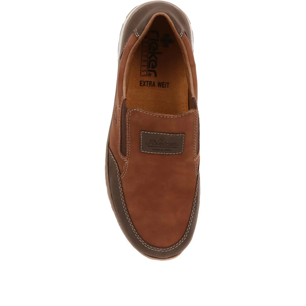 Slip-On Leather Trainers - RKR32528 / null - Tan-Brown - Image 4