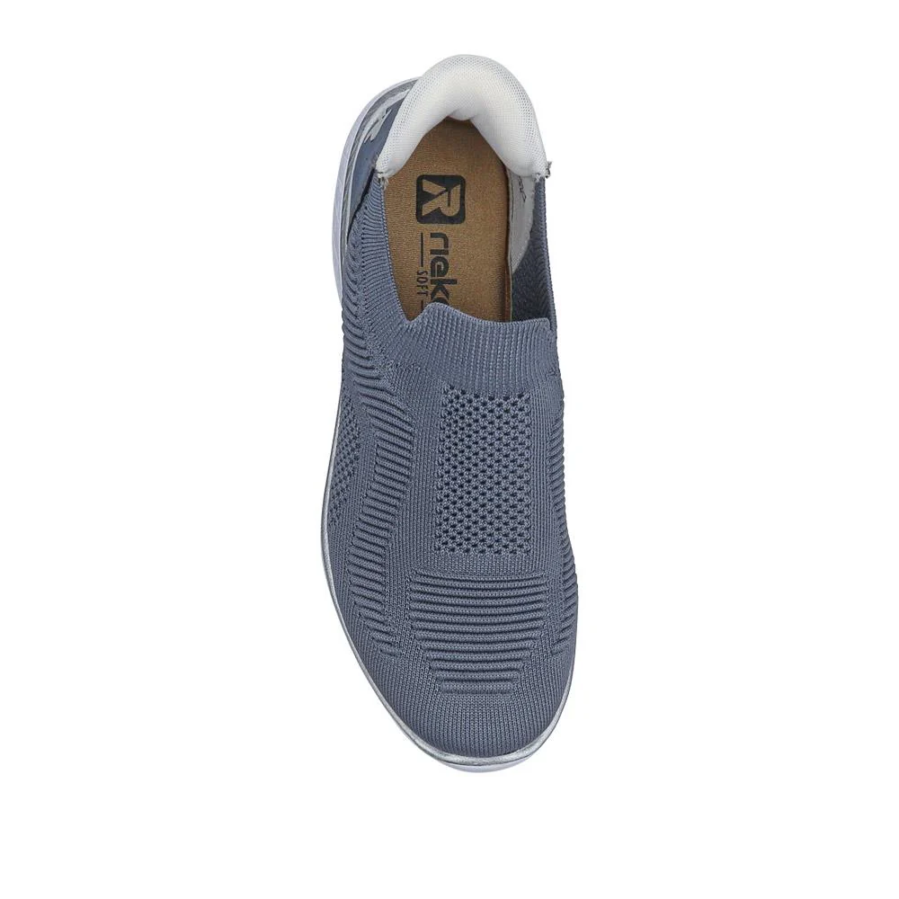 Slip-On Memory Foam Trainers - RKR41502 / 326 818 - Blue - Image 4