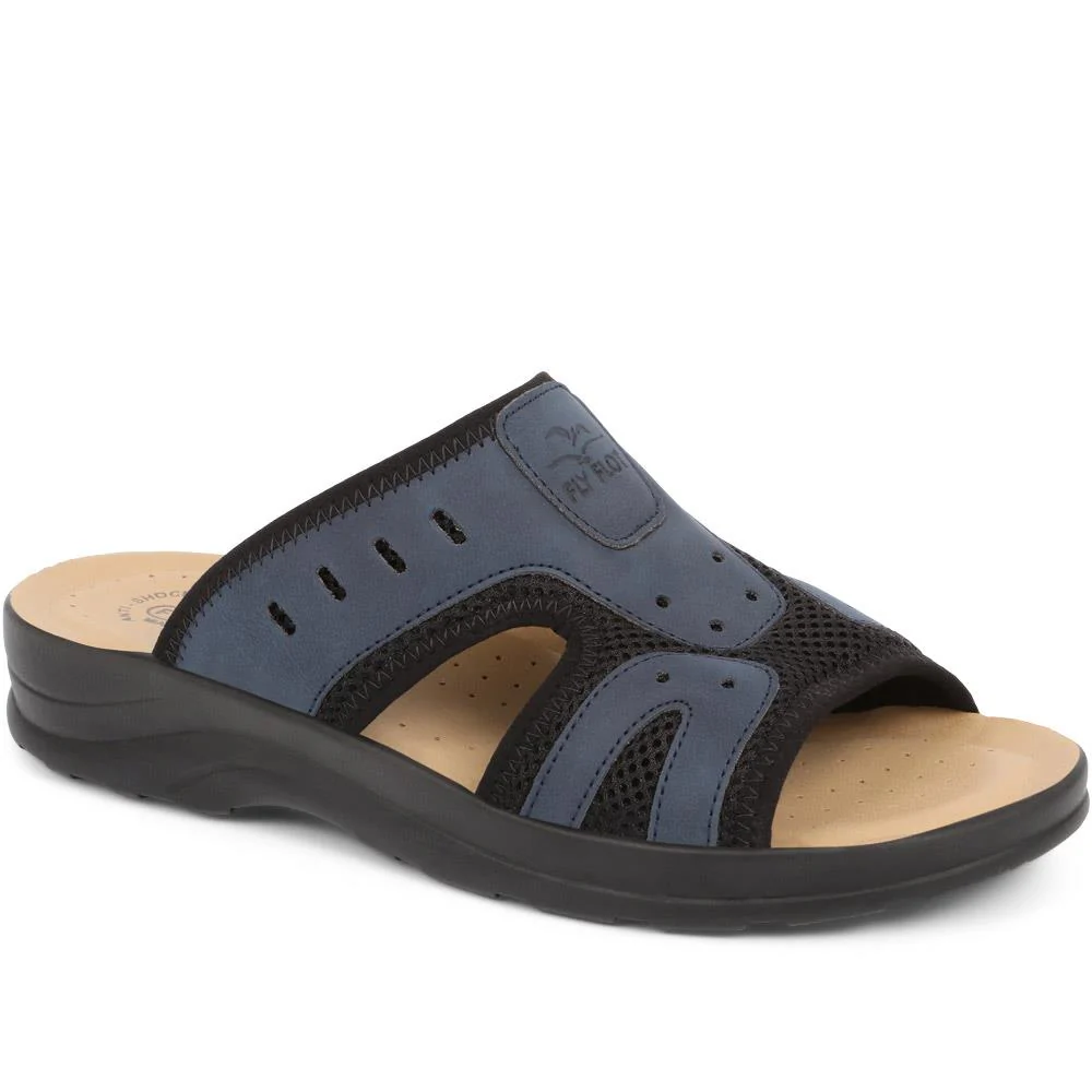 Slip-On Mule Sandals - FLY37013 / 323 213 - Navy