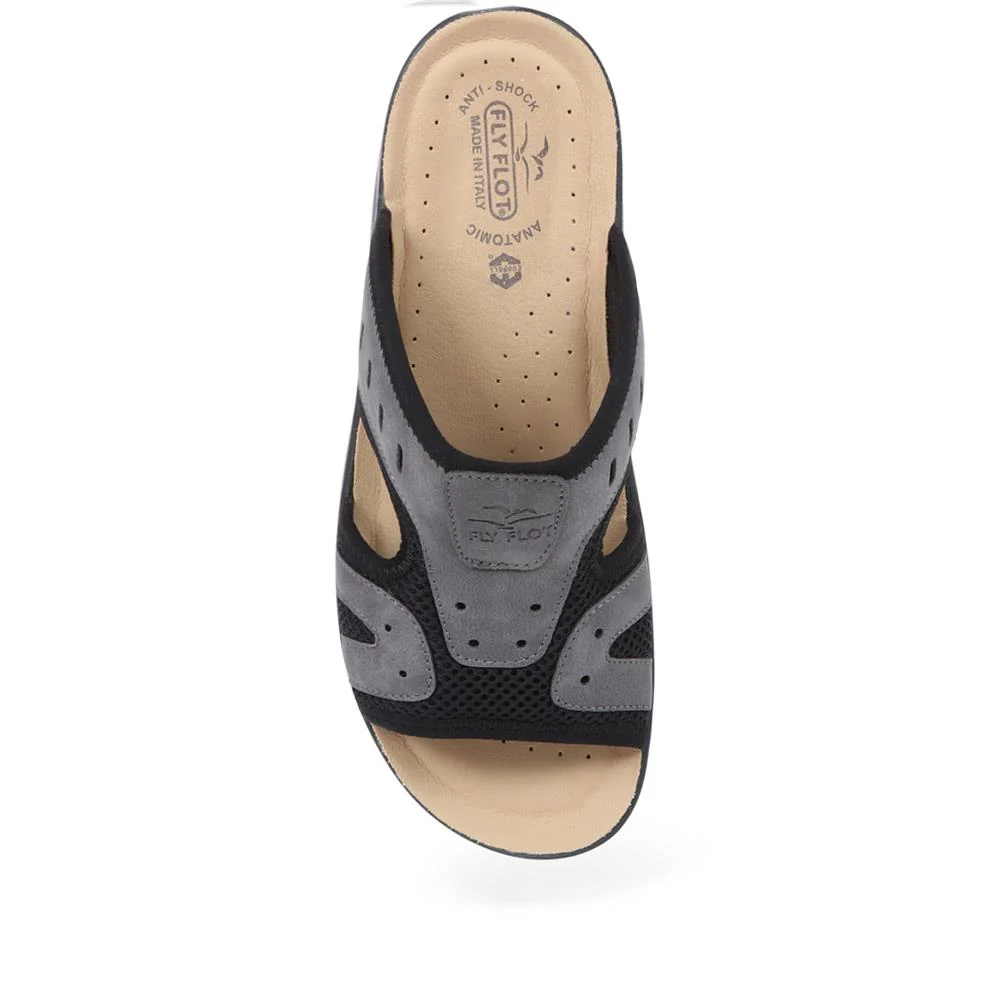 Slip-On Mule Sandals - FLY37013 / 323 213 - Grey - Image 6