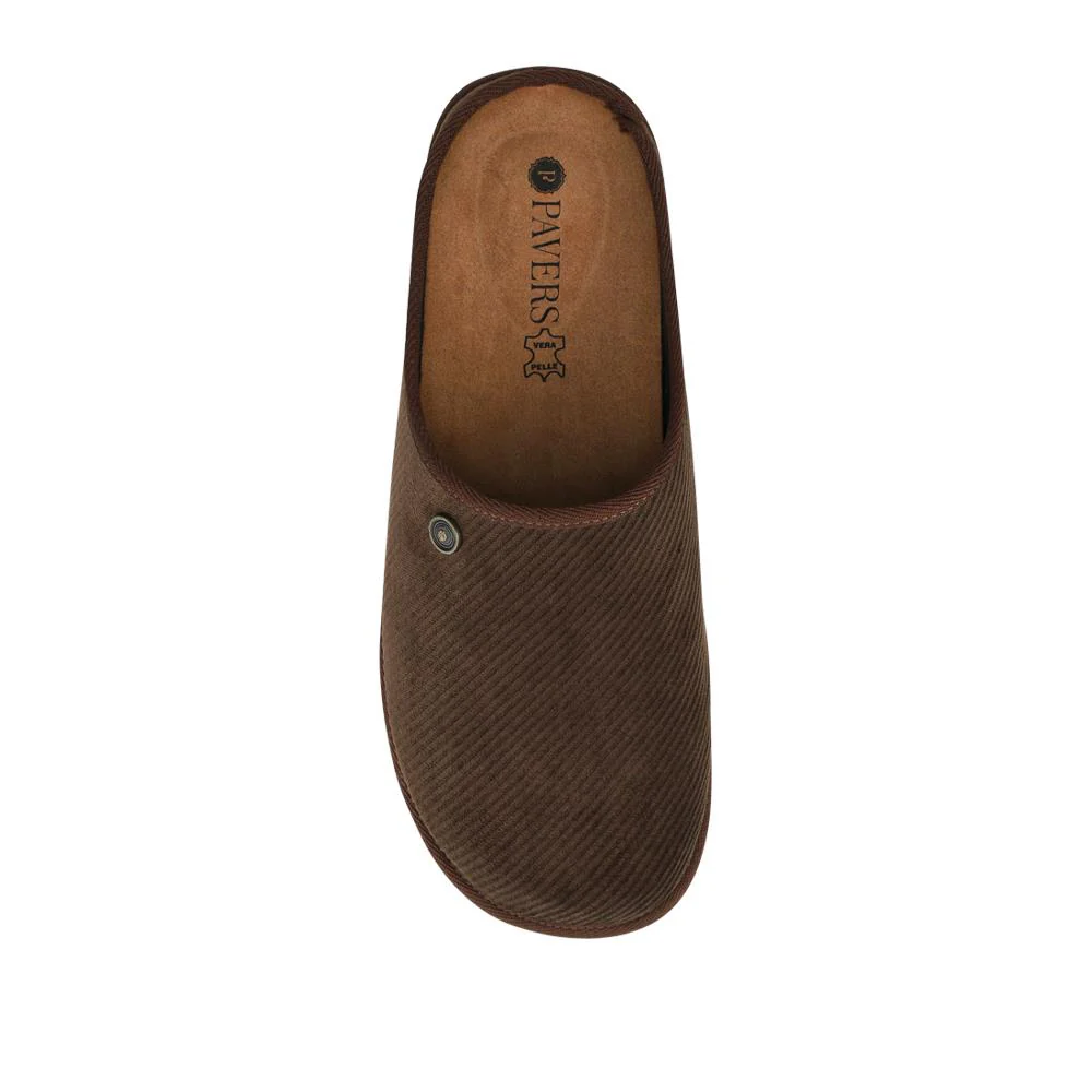 Slip-On Mule Slippers With Grip Sole - INB42002 / 328 239 - Brown - Image 4