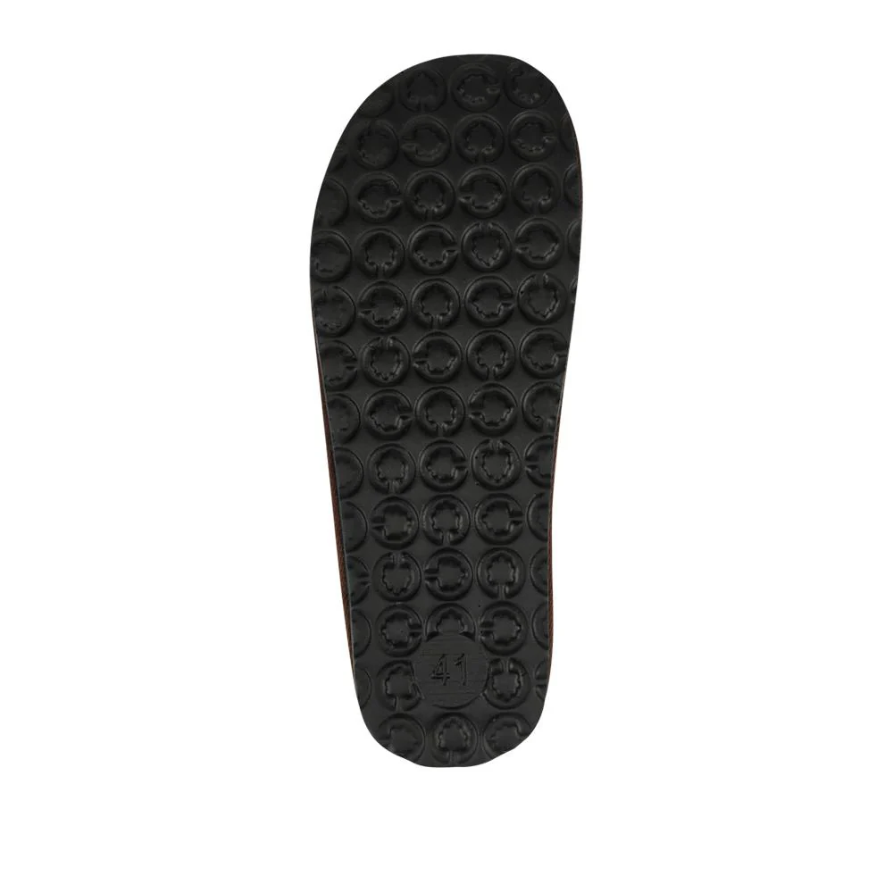Slip-On Mule Slippers With Grip Sole - INB42002 / 328 239 - Brown - Image 5