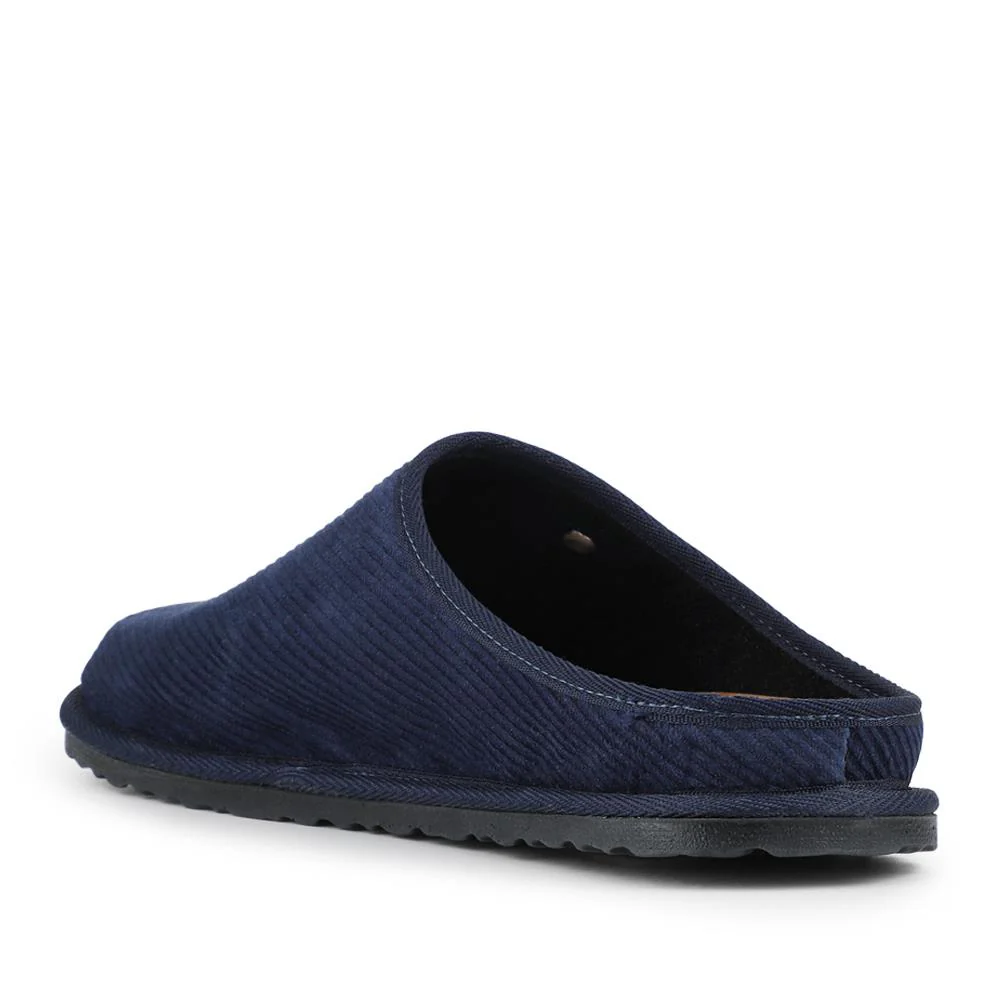 Slip-On Mule Slippers With Grip Sole - INB42002 / 328 239 - Navy - Image 2