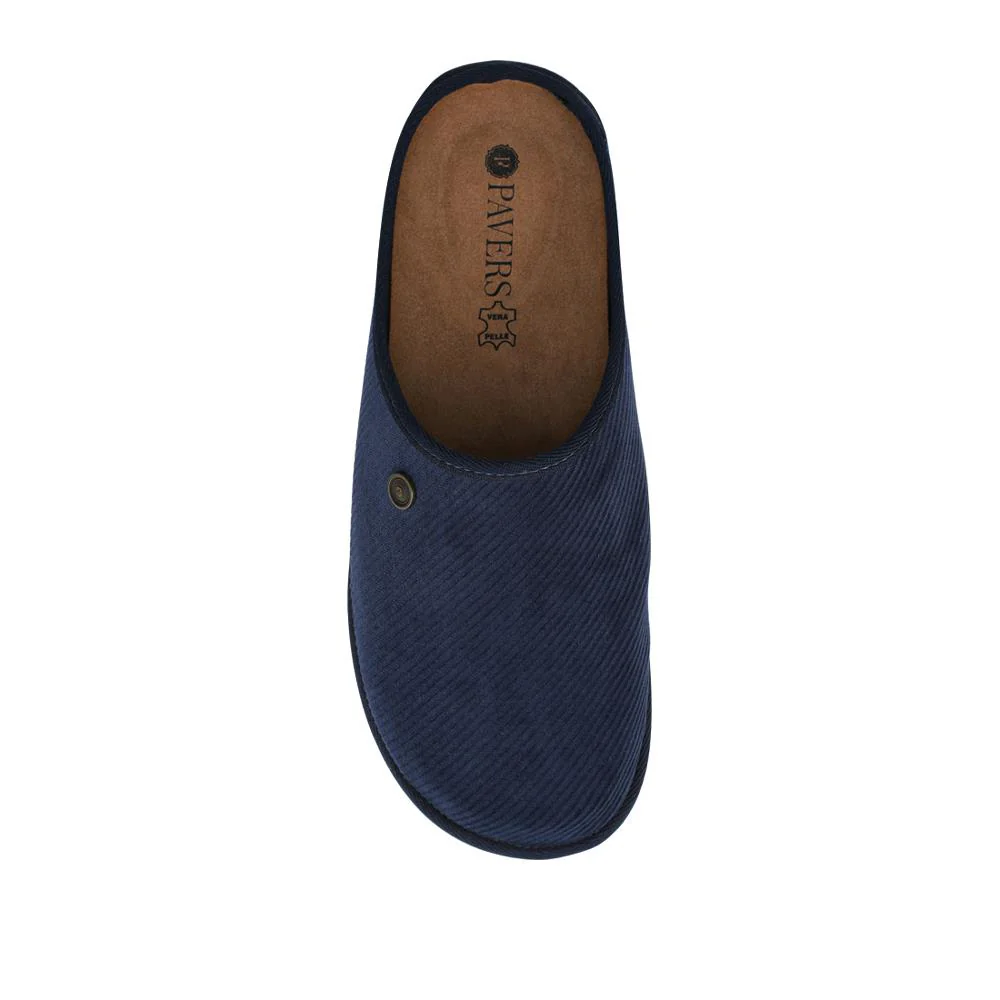 Slip-On Mule Slippers With Grip Sole - INB42002 / 328 239 - Navy - Image 4