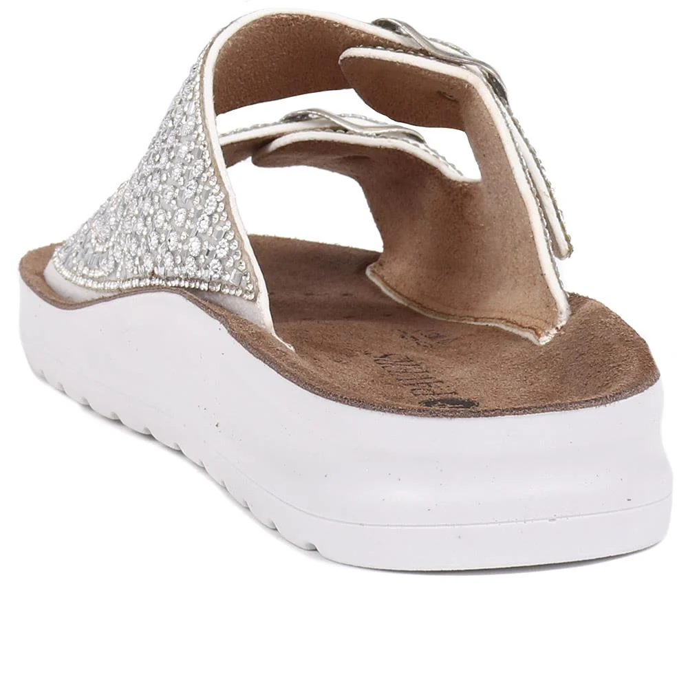 Slip-On Mules - POLY39021 / 325 445 - Silver - Image 3
