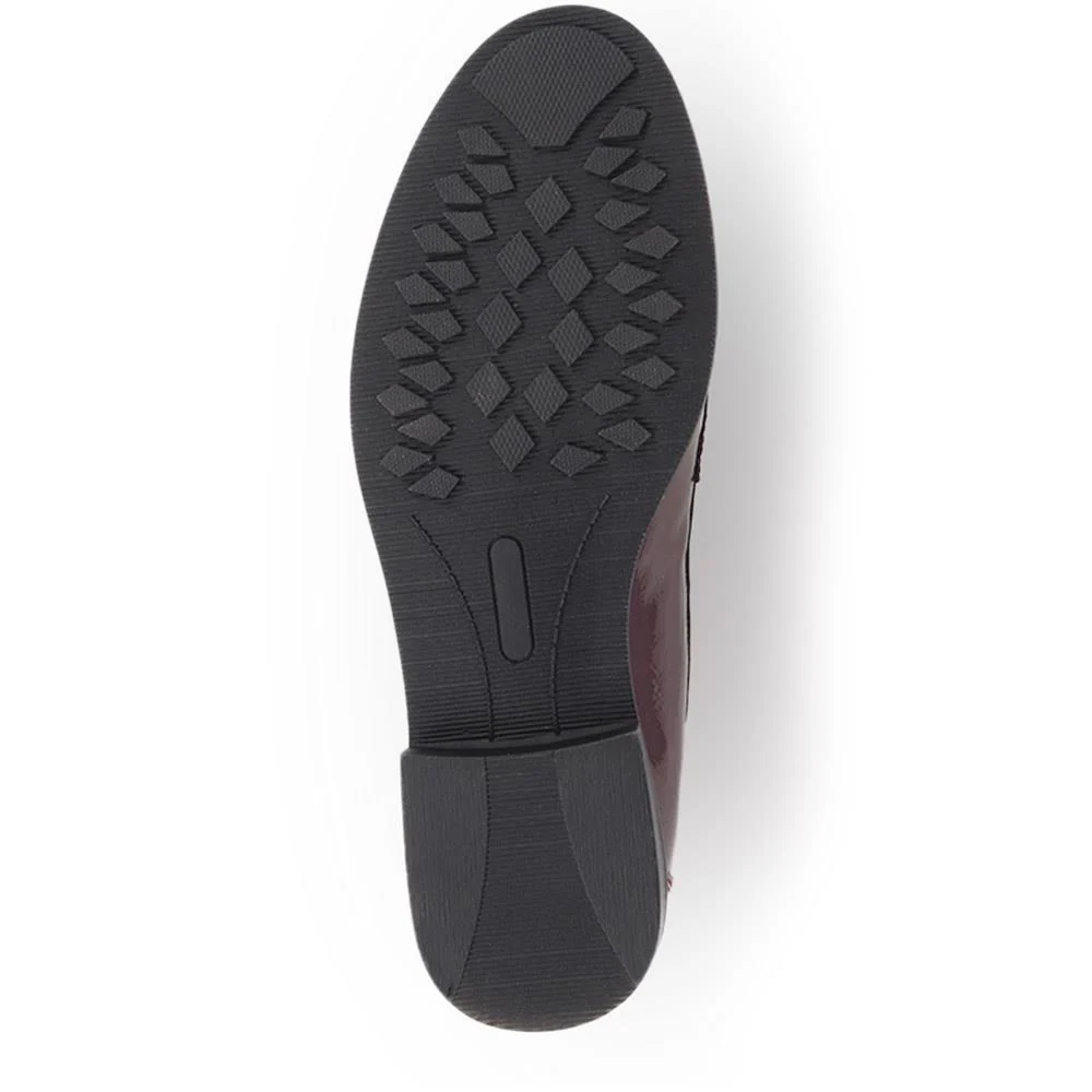 Slip-On Patent Loafers - WBINS40089 / 325 988 - Burgundy Patent - Image 4