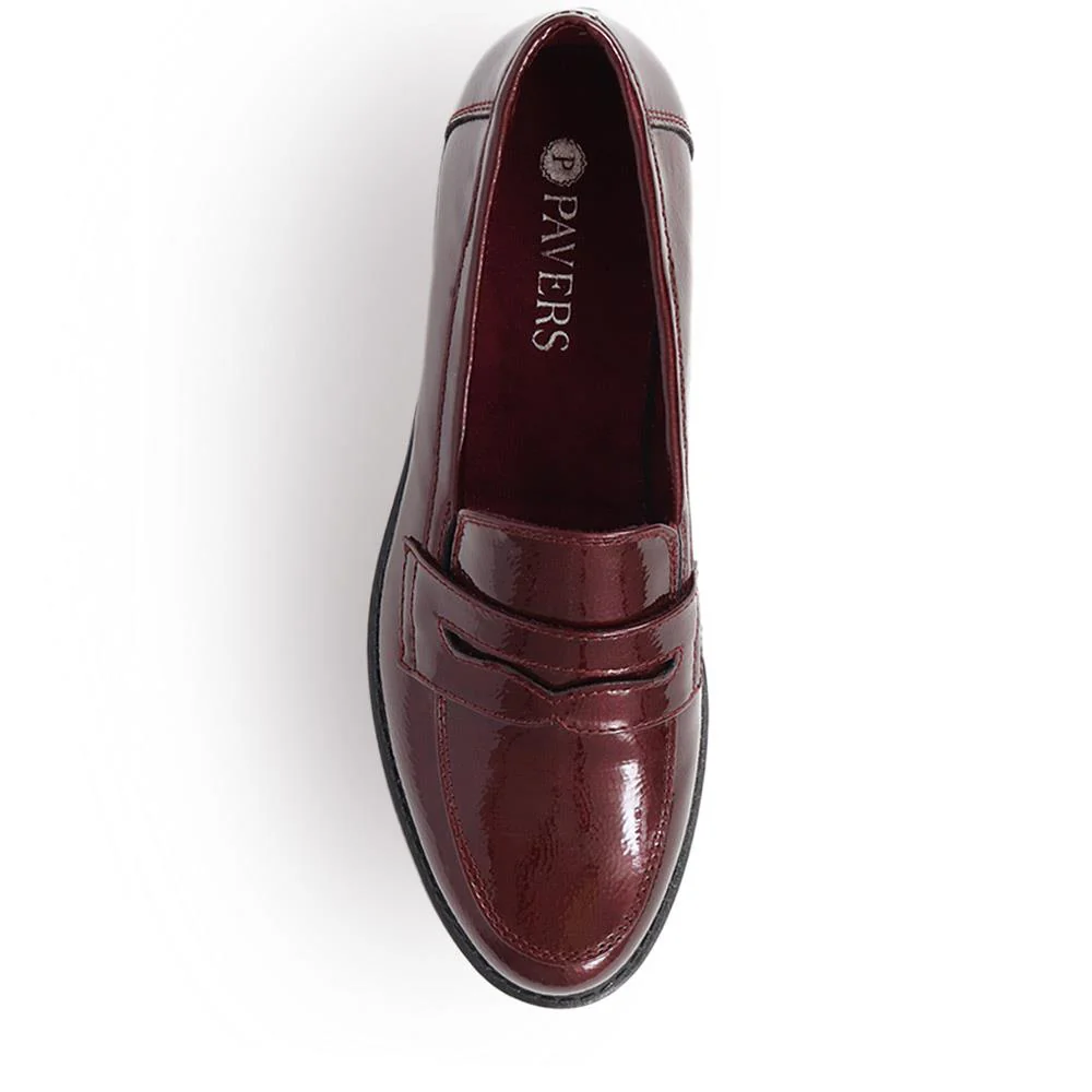 Slip-On Patent Loafers - WBINS40089 / 325 988 - Burgundy Patent - Image 5