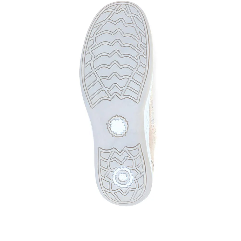 Slip-On Patterned Lightweight Pumps - BRK37007 / 323 323 - Floral - Image 5