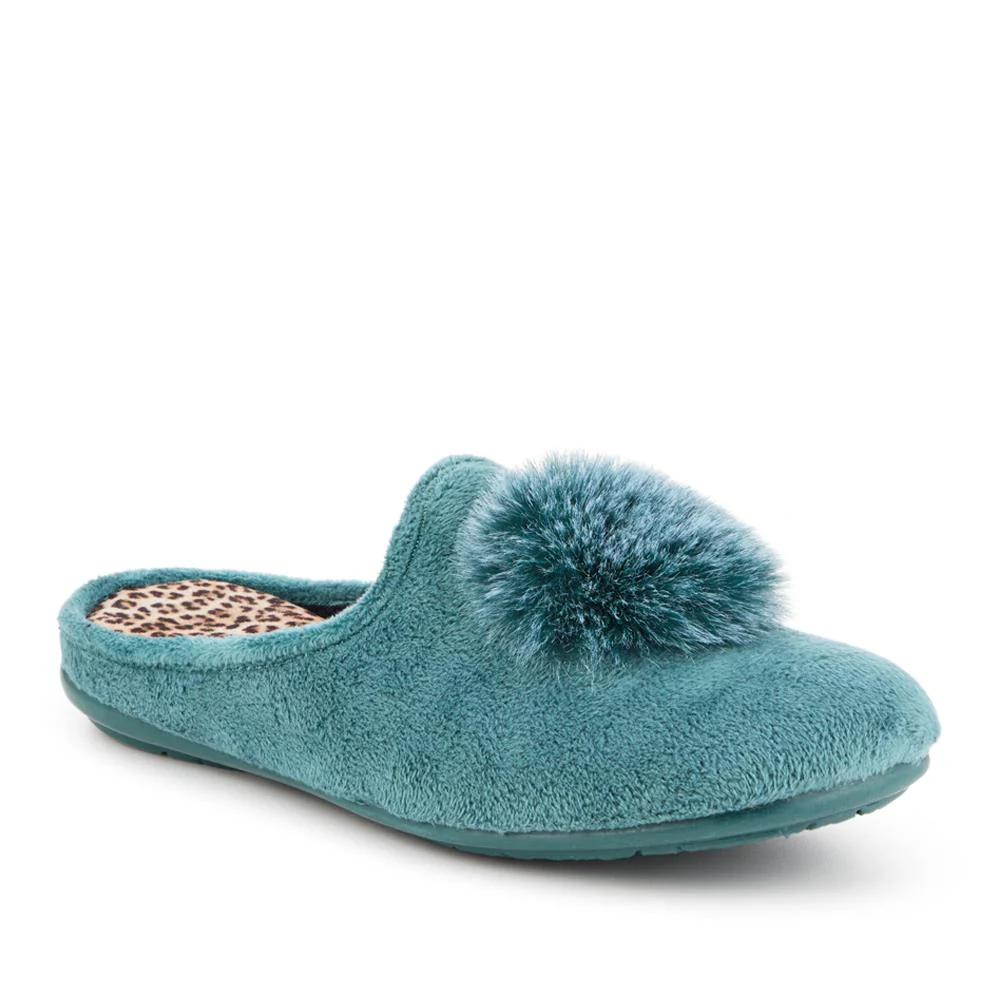 Luxury PomPom Slippers - RELAX42001 / 328 232 - Teal