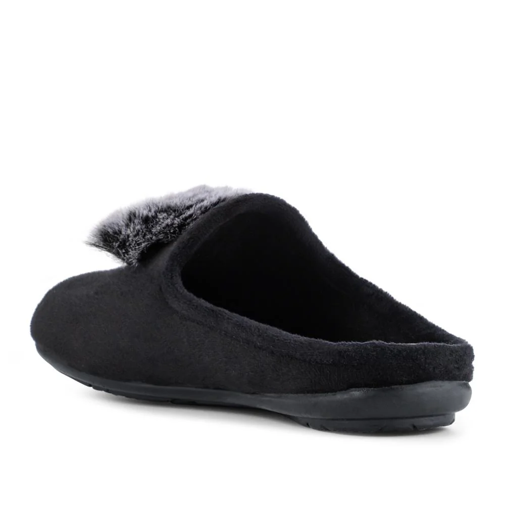 Luxury PomPom Slippers - RELAX42001 / 328 232 - Black - Image 3