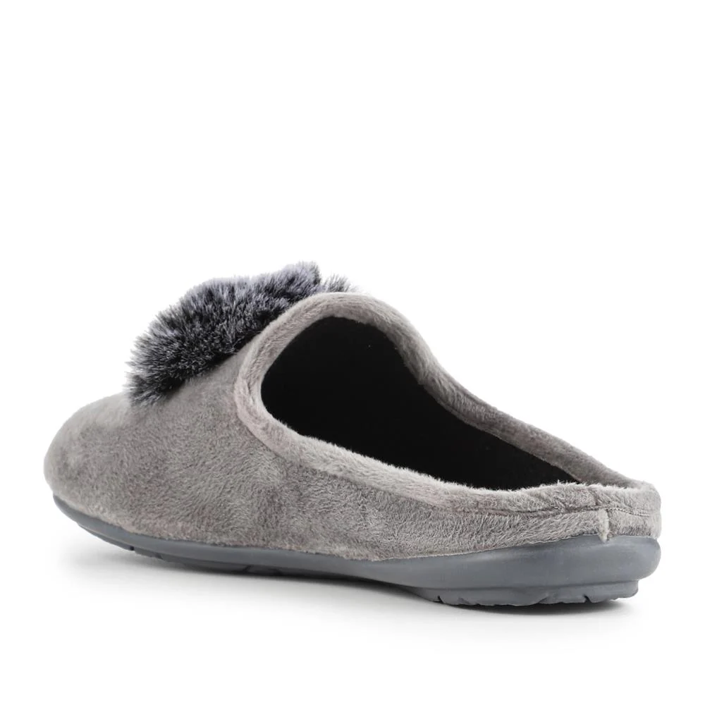 Luxury PomPom Slippers - RELAX42001 / 328 232 - Grey - Image 3