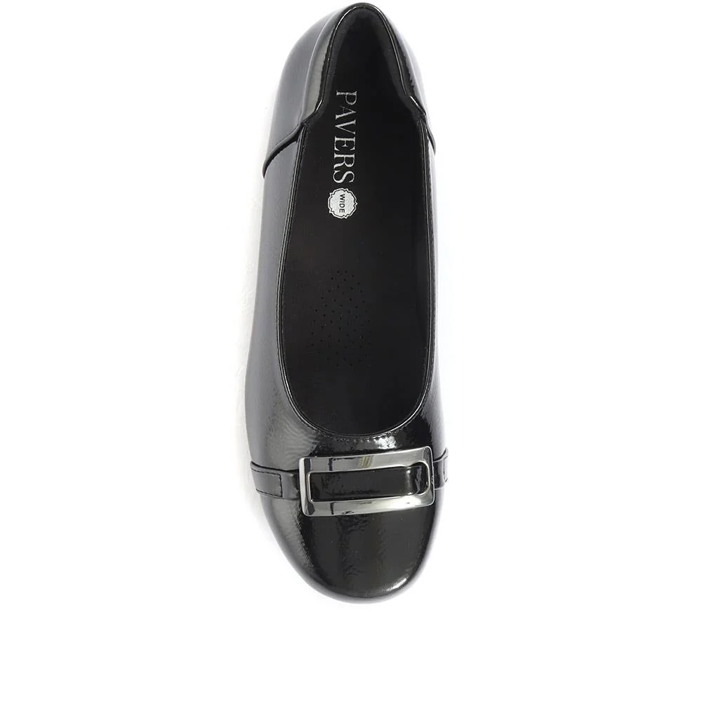 Slip On Pump - WBINS26029 / 310 595 - Black Patent - Image 4
