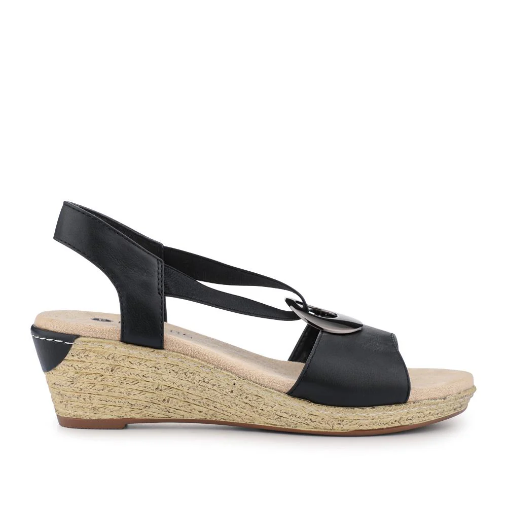 Slip-On Slingback Sandals - WBINS41066 / 327 602 - Black - Image 2