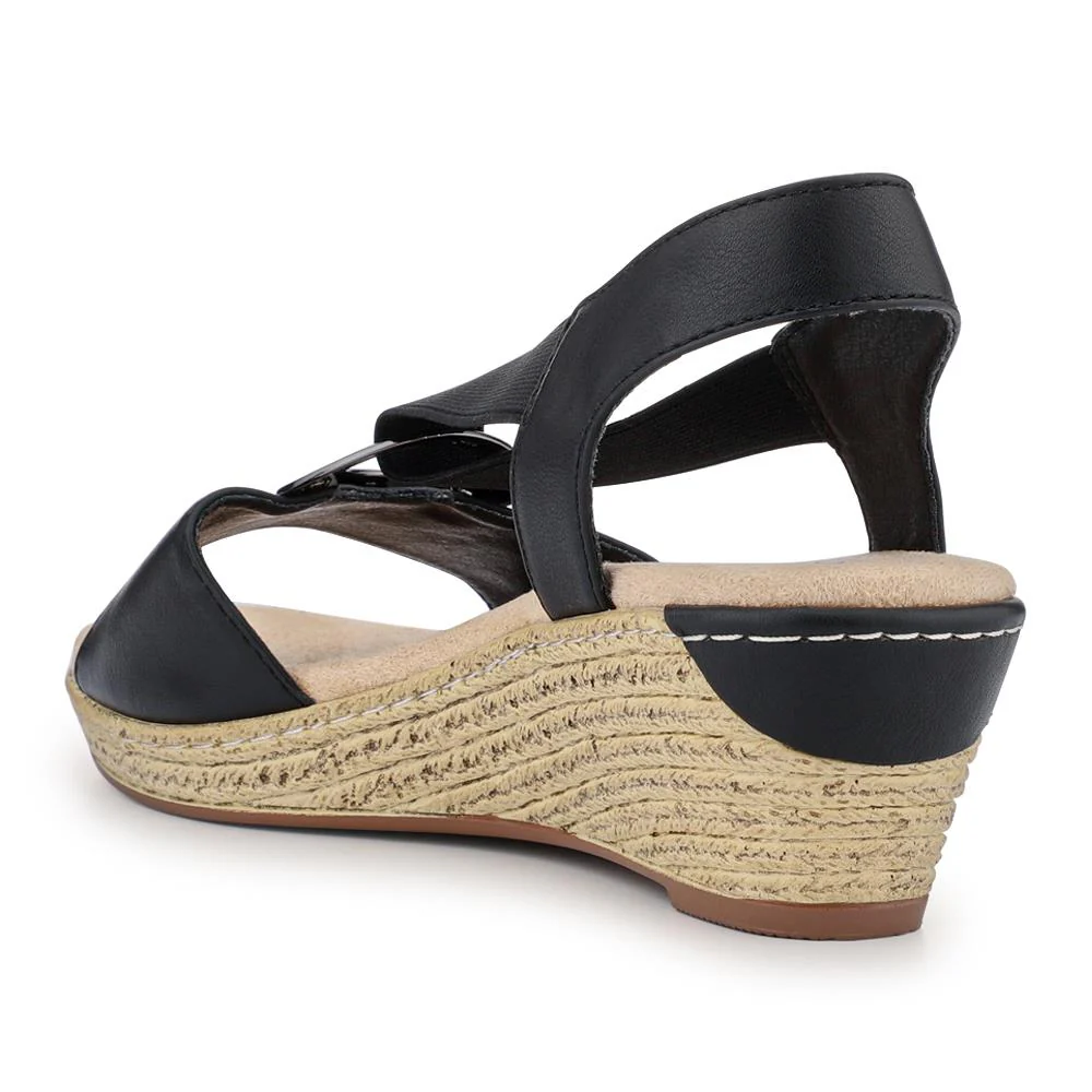 Slip-On Slingback Sandals - WBINS41066 / 327 602 - Black - Image 3