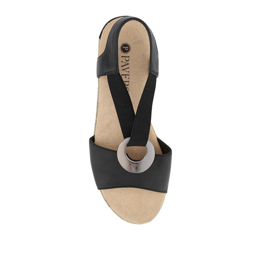 Slip-On Slingback Sandals - WBINS41066 / 327 602 - Black - Image 4