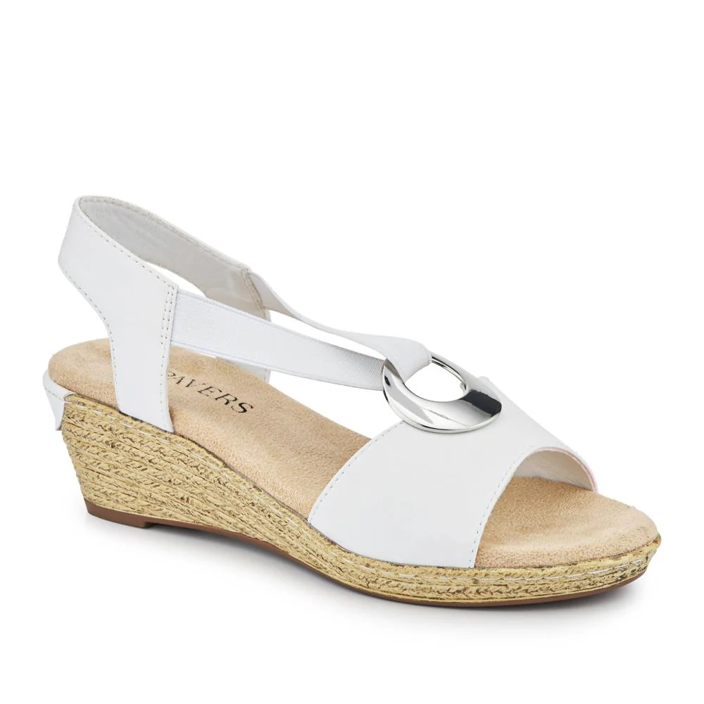 Slip-On Slingback Sandals - WBINS41066 / 327 602 - White