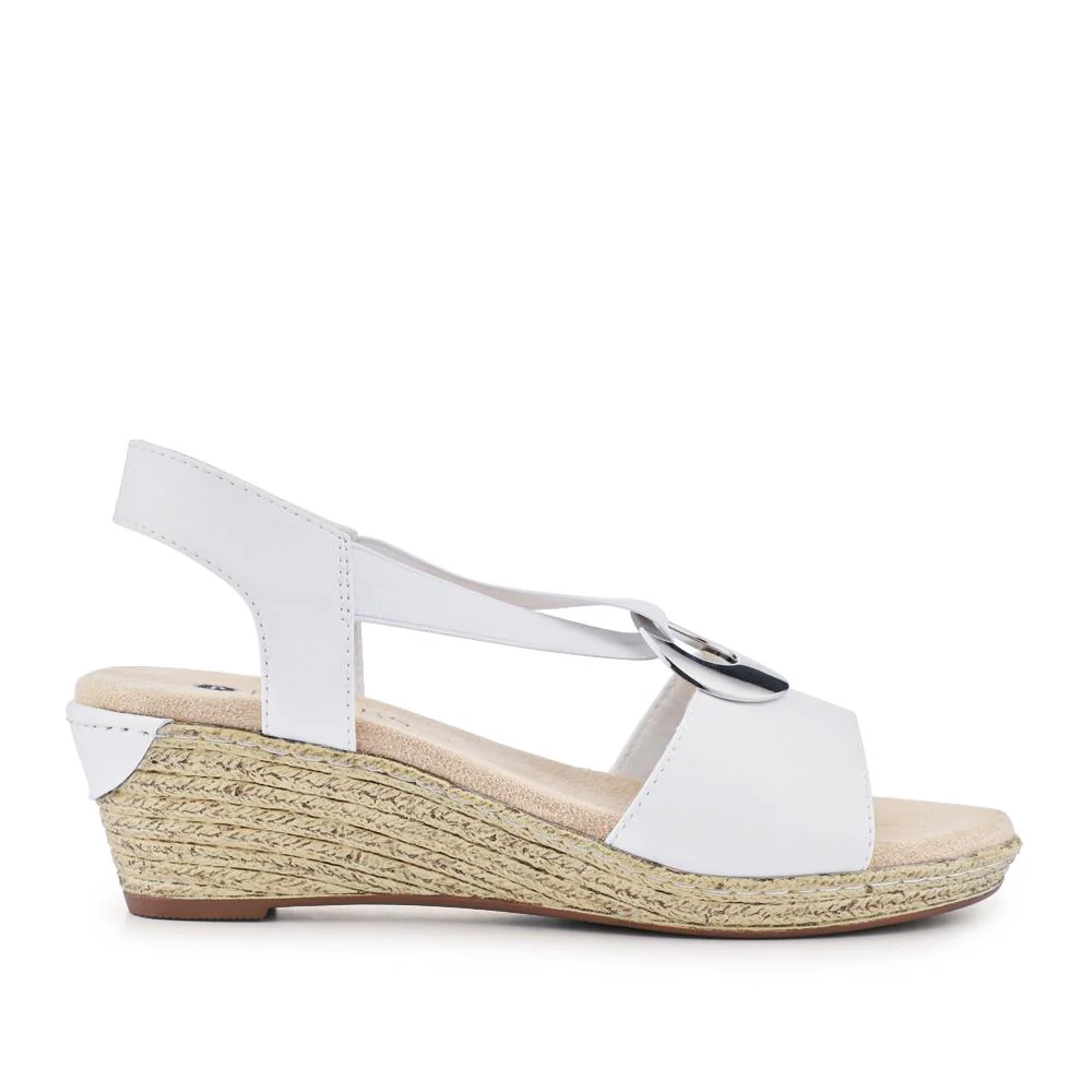 Slip-On Slingback Sandals - WBINS41066 / 327 602 - White - Image 2